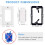 2pcs Brush Wall Plates Set, with Single-Gang Low-Voltage Bracket and Cable Entry Insert 4