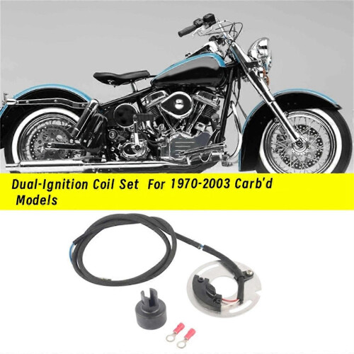 Electronic-Ignition System Dual-Ignition Coil Set DS6-1 compatible with Harley 1970-2003 Carb'D Models Dynatek 1