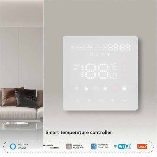 Tuya WiFi Thermostat Smart Electric Floor Heating Temperature Controller Switch Support APP Remote Control 2