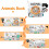 Baby Books 0-6 Months,2 Pcs Newborn Touch Feel Activity Early Development Toy 4