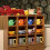 1/6 Scale Doll House Cup Holder Storage Rack Solid Wood Mini Bookcase Study Decor 2