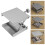12/16 Wire Rack Horizontal Lifting Platform, Adjustable, 360 Horizontal Rotation Support 5