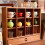 1/6 Scale Doll House Cup Holder Storage Rack Solid Wood Mini Bookcase Study Decor 3