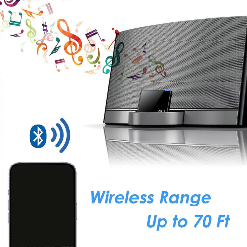 Bluetooth 5.1 Audio Adapter - 30pin Wireless Receiver for Speaker & Player 2