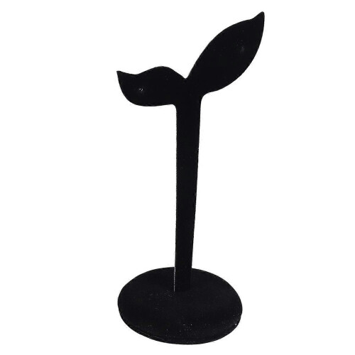 Black Velvet Stud Earring Display Stand Holder Storage Rack 12CMx7CM 1