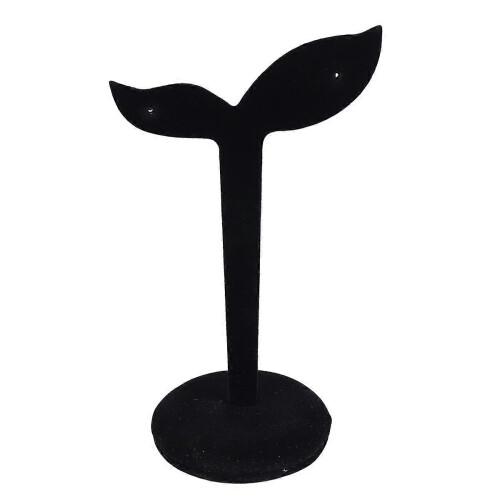 Black Velvet Stud Earring Display Stand Holder Storage Rack 12CMx7CM 2