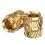 120 Pcs M3X5.7-OD4.6 Thread Pressure Gauge Brass Heat-Resistant Insert Embedding Nut 2