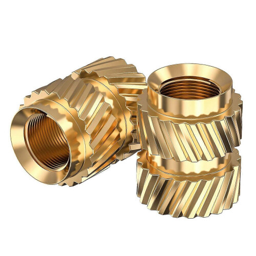 120 Pcs M3X5.7-OD4.6 Thread Pressure Gauge Brass Heat-Resistant Insert Embedding Nut 1