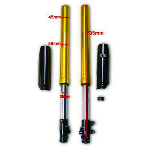 2 Stroke 49CC Motorcycle Front Fork Shocker, compatible with Small Mini Off-Road Motorcycle Mud Pit Car 1