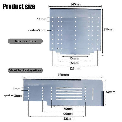 Kitchen Cabinet Pulls Installation Jig Drill Mounting Template compatible with Cabinet Knobs Handles 1