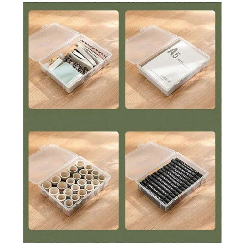 Set di 3 organizer formato A4, scatole per documenti da ufficio, organizer per puzzle per bambini. 1