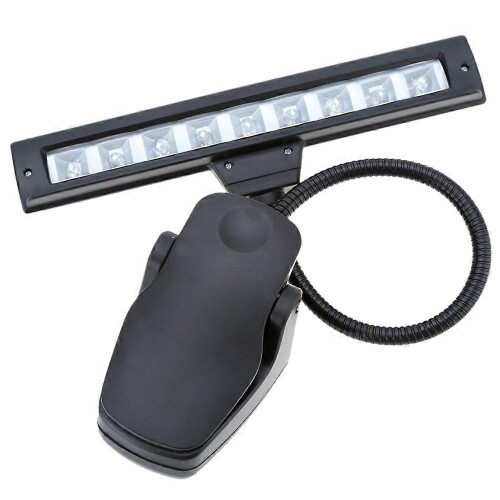 9 LED με κλιπ για επιτραπέζια λάμπα ανάγνωσης για βάση μουσικής πιάνου 1