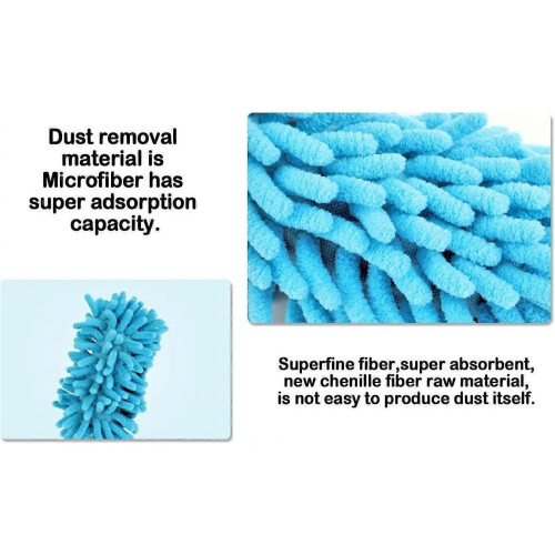 3 Pack Microfiber Duster, Washable Microfiber Extendable Duster Microfiber Hand Duster Cleaning Tool Dusting Brush for Home 2