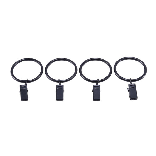 36 Pack Rustproof Metal Curtain Clips Drapery Window Curtain Ring with Clip 1