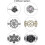 6 Pieces Retro Cardigan Clip Sweater Collar Clip 4