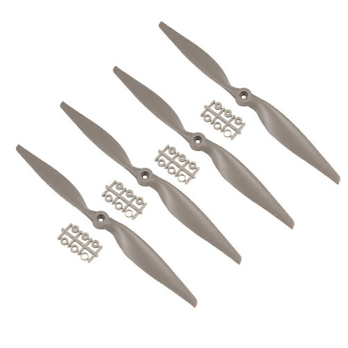 Conjunto de 4 hélices de 12x6 polegadas para aeromodelos RC com anéis adaptadores. 1