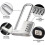 Stainless Steel Combination Padlock Adjustable Long Shackle Code Lock for Cabinet Gym Locker 3