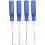 4PCS Pick and Hook Set O Ring Oil Seal Gasket Puller Remover Hand Tool 4