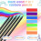 Set di 7 matite in legno multicolore arcobaleno per disegnare e colorare 2