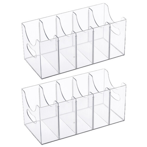 Modern Acrylic Belt Rack With 4 Compartments Space Saving Belt