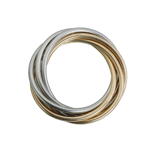 Unique Retro Snake Chain Wristband Layered-Double color matchin