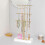 Gold 3-Layer T-Shaped Jewelry Rack Removable Solid Wood Base Ring Earring Necklace Storage Box 4