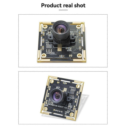 Kit com 6 módulos de câmera OV9732 de 1MP, 1280x720 a 30fps, compatíveis com USB, sem necessidade de driver e com foco manual. Cabo de 0,5m. 1