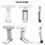 USB Clip Folding LED Reading Light Portable Rechargeable Book Light 6 Brightness 5