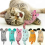 Interactive Plush Kitten Toy with Catnip Chewable Squeaky Play Accessory for Pets - 4