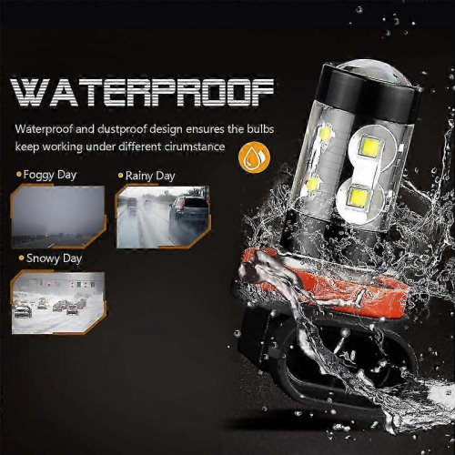 2 Pack H11 LED Headlight Kit, 6000K White Super Bright High/Low Beam - 1