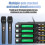 Handheld Portable Wireless UHF Microphone System Dual Antenna Long Range compatible with Karaoke Stage Performance 5