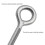 12PCS M6 x 70mm 304 Stainless Steel Ring Threaded Rods Set compatible with Secure Fixing 4
