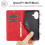 LC.IMEEKE Compatible With iPhone 16 Plus Case Wallet Microfiber Leather Phone Cover 4