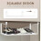 Expandable Hanging Retractable Shoe Rack Under Shelf Storage Organizer 3