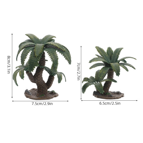 Copaci artificiali în miniatură – Decor realist din plastic, 2 1
