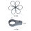 5pcs Foldable Rotating Glass Coffee Cup Plastic Portable Cup Holder 6 Sticks Cup Lifter 5