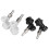 4PCS Threaded Ball Lock Keg Fittings Plastic Connector with Adapter Clamp 3