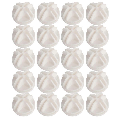 20 White ABS Wire Cube Connectors compatible with Wire Cube Shelves 1