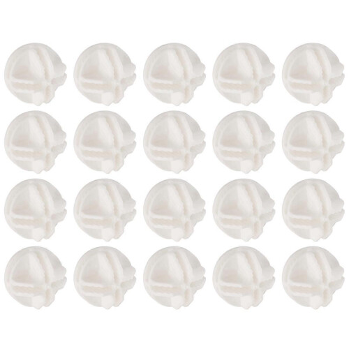 20 White ABS Wire Cube Connectors compatible with Wire Cube Shelves 2