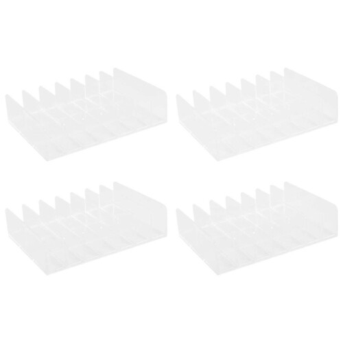 4 pcs clear acrylic fixable CD/DVD display storage organizer stand 1