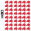 100pcs RJ45 Port Ethernet LAN Hub Dust Cover Plug Cap Blocking Protector with Proprietary Lock 4