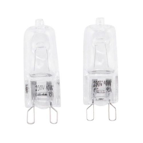 20Pcs G9 Halogen Light Bulbs,40W Clear Halogen Lamps Dimmable,2800K 2