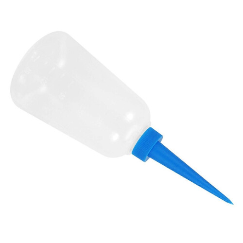 250ml Clear White-Blue Plastic Liquid Adhesive Applicator Bottle 1