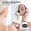 10X Magnifying Makeup Mirror with Two Suction Cups Round Large Makeup Tools Mirror 4