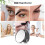 10X Magnifying Makeup Mirror with Two Suction Cups Round Large Makeup Tools Mirror 5