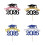 4Pcs/Pack Graduation Cake Decorations Party Cake-blue and gold 2