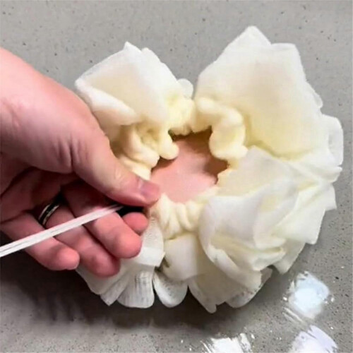 2-in-1 Bath Loofah Sponge, Exfoliating and Gently Cleansing, Dual Function 1
