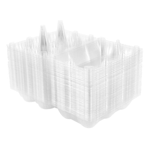 36-piece Clear Plastic Egg Trays, Storage Containers compatible with Refrigerator Household Use 1