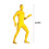 Body unisex giallo in spandex, altezza 155-165 cm 3