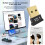 Adattatore USB 2.0 Bluetooth 5.0 per Windows 10/11 3